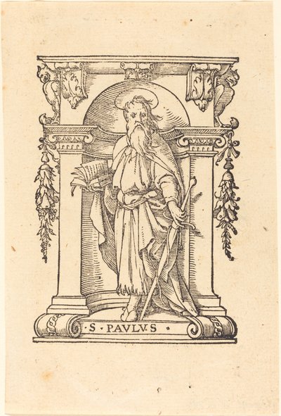 Sint-Paulus met Boek en Zwaard door Hans Holbein der Jüngere