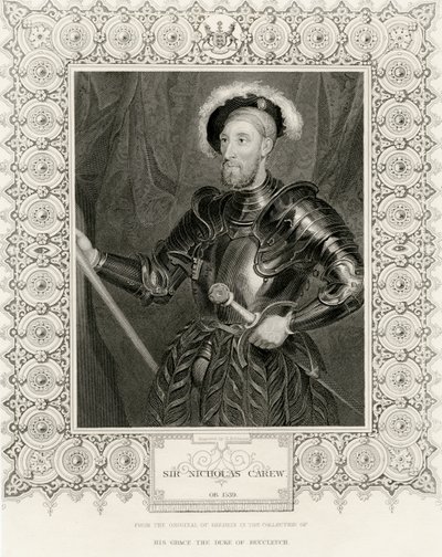 Sir Nicholas Carew door Hans Holbein der Jüngere