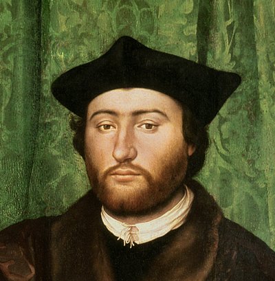 De Ambassadeurs (detail) door Hans Holbein der Jüngere