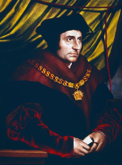 Thomas More, Engelse staatsman, geleerde en heilige, ca. 1527 door Hans Holbein der Jüngere