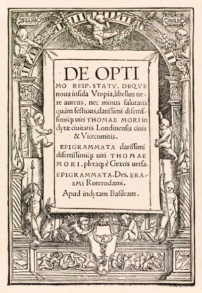Titelpagina van de 1518 Basel derde editie van 