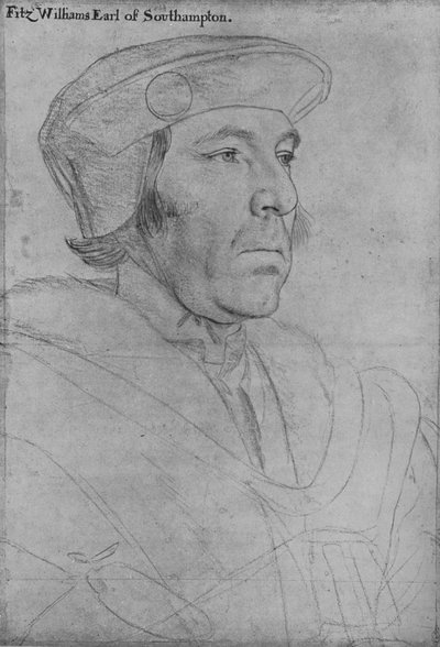William Fitzwilliam, Graaf van Southampton, ca. 1536-1540, 1945 door Hans Holbein der Jüngere