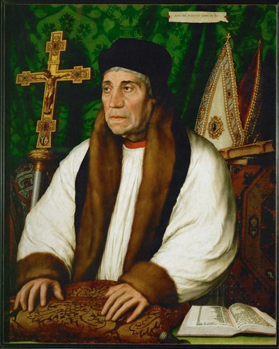 William Warham, aartsbisschop van Canterbury ... door Hans Holbein the Younger