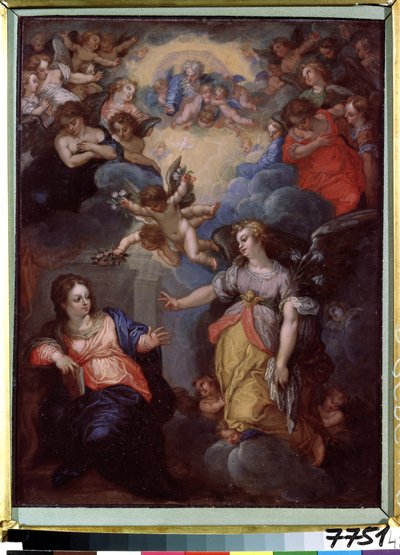 De Annunciatie door Hans I or Johann Rottenhammer