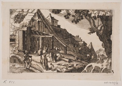 Landschap met de Heilige Familie en de drie koningen door Hans Jørgen Kirksteen
