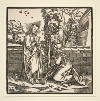 Christus en de Magdalena door Hans Leonard Schaufelein