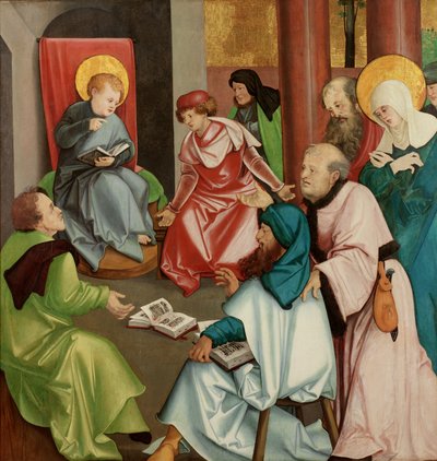 Christus in de tempel, ca. 1505 door Hans Leonard Schaufelein