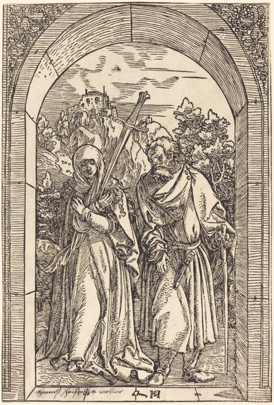 Mater Dolorosa en Sint Jozef door Hans Leonard Schaufelein