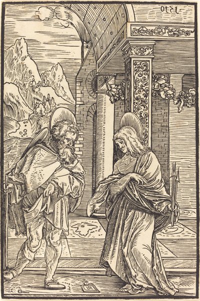 Sint Rochus en Sint Sebastiaan door Hans Leonard Schaufelein