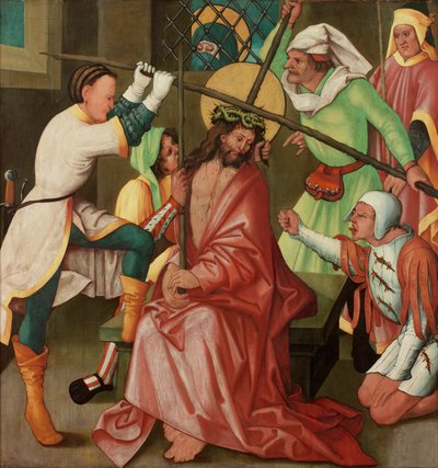 De bespotting van Christus, c.1510-30 door Hans Leonard Schaufelein