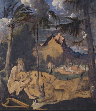 Orpheus tussen de dieren door Hans Leu