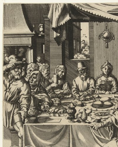 Bruiloft in Kana door Hans Liefrinck (I) (attributed to)