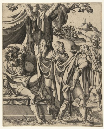 Dronkenschap van Noach door Hans Liefrinck (I) (attributed to)
