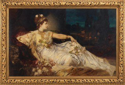 Charlotte Wolter (1834-1897) als "Messalina" in "Arria en Messalina" van Adolf von Wilbrandt door Hans Makart