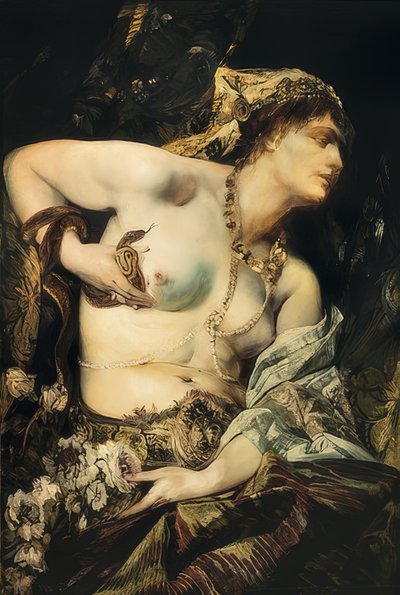 De dood van Cleopatra. 1875 door Hans Makart