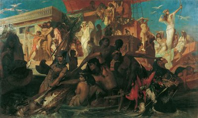De Nijl jacht door Hans Makart
