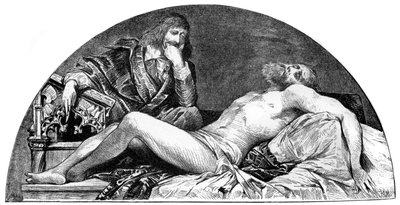 Joseph Ribera, Spaanse kunstenaar actief in Italië, ca. 1880-1882 door Hans Makart