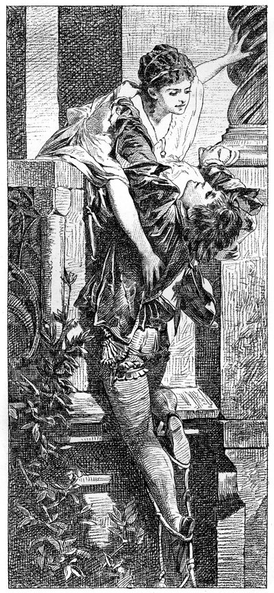 Romeo en Julia door Hans Makart