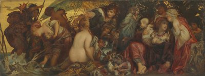 Schatten van de zee, ca. 1870-75 door Hans Makart