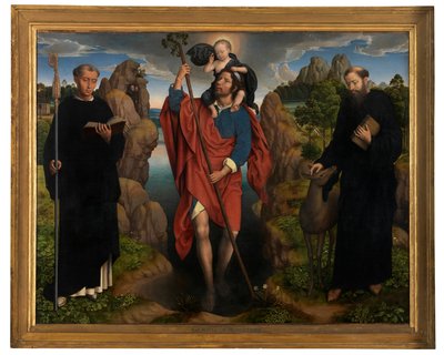 Centraal paneel van het drieluik van Willem Moreel door Hans Memling