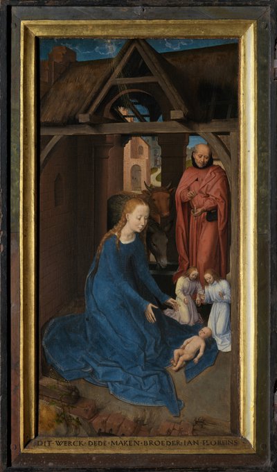 Linker paneel van het Drieluik van Jan Floreins door Hans Memling