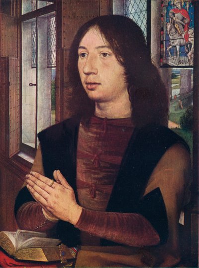 Maarten van Nieuwenhove, uit Het Diptiek van Maerten van Nieuwenhove, 1487 door Hans Memling