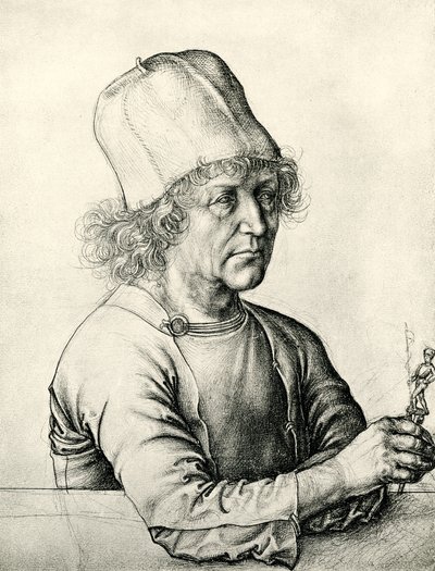 Portret van een goudsmid door Hans Memling