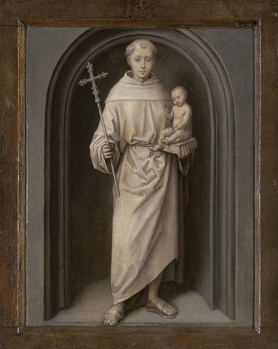 Sint Antonius van Padua, 1485-90 door Hans Memling