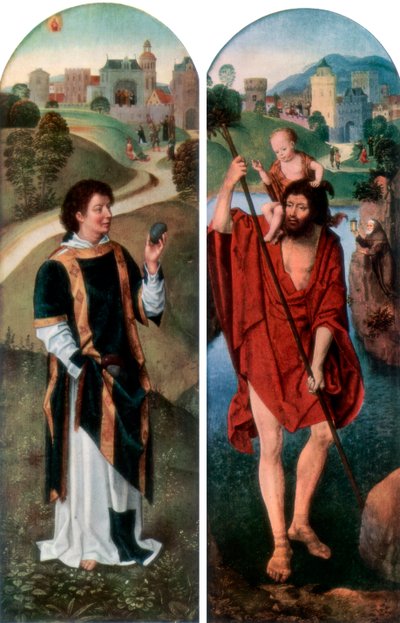 St. Stefanus en St. Christoffel, 1927 door Hans Memling