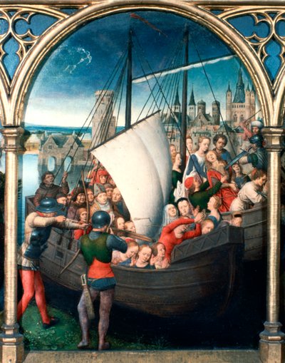 St. Ursula-schrijn, Martelaarschap, 1489 door Hans Memling