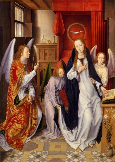 De annunciatie door Hans Memling
