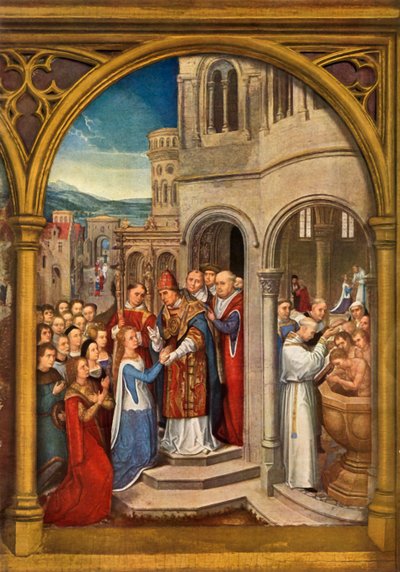 De aankomst in Rome door Hans Memling