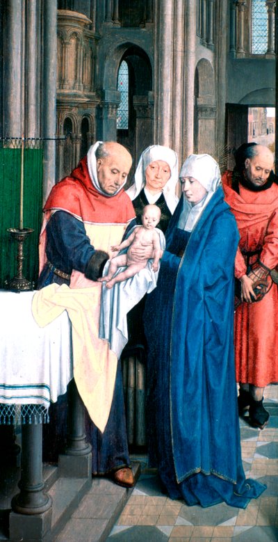Drieluik van Jan Florain (detail) door Hans Memling