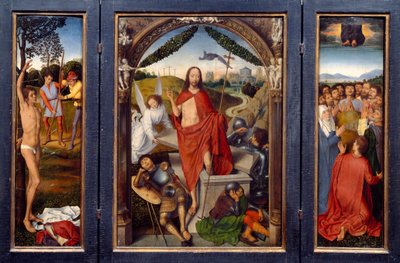 Drieluik van de opstanding door Hans Memling