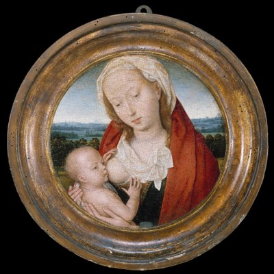 Maagd en kind, ca.1475-80 (olie op hout) door Hans Memling