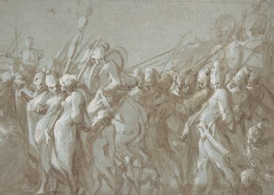 Militaire Processie, 16e eeuw door Hans Mont
