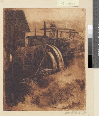 Buderupholm Watermolen door Hans Nikolaj Hansen