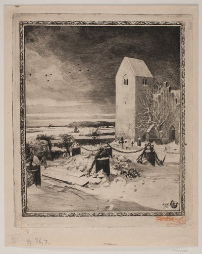 Hoog op een tak. VI. De begraafplaats door Hans Nikolaj Hansen