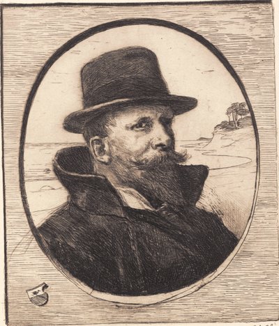 Zelfportret door Hans Nikolaj Hansen