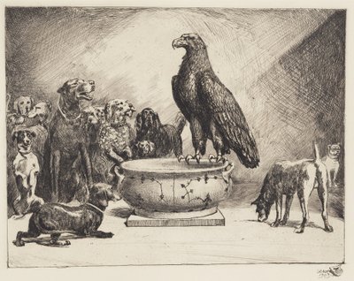 De adelaar en de honden door Hans Nikolaj Hansen