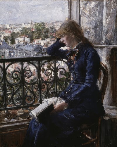 Bij het raam. 1881 door Hans Olaf Heyerdahl