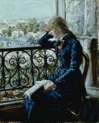 Bij het raam, 1881 door Hans Olaf Heyerdahl