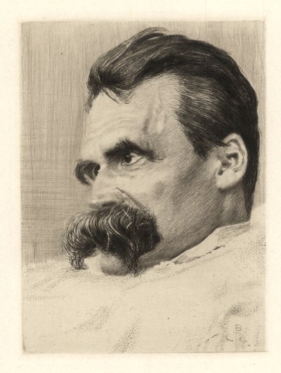 Portret van Friederich Nietzsche door Hans Olde