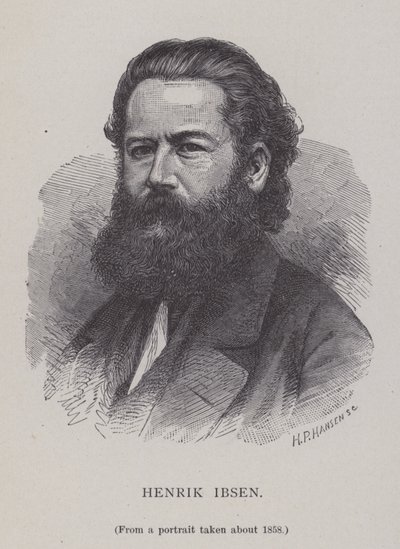 Henrik Ibsen, Noorse toneelschrijver, theaterregisseur en dichter door Hans Peter Hansen