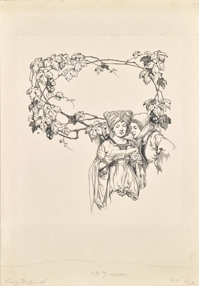 Kalenderpagina voor "De vrolijke vrouwen van Windsor door Hans Printz