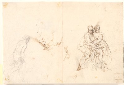 Studie van verschillende figuren door Hans Rottenhammer