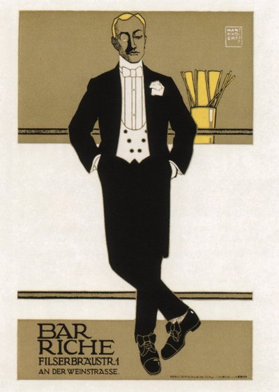 Bar Riche, 1907 door Hans Rudi Erdt