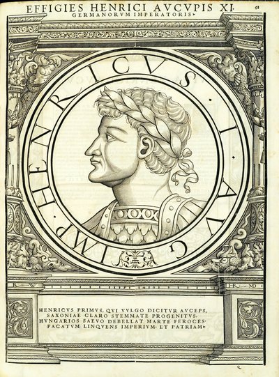 Henricus I Auceps, illustratie uit 