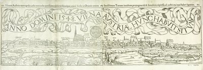 Stadsgezicht van Wenen in 1548, 1550 door Hans Rudolf Manuel Deutsch