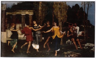 Een Arcadische idylle, 1879 door Hans Sandreuter